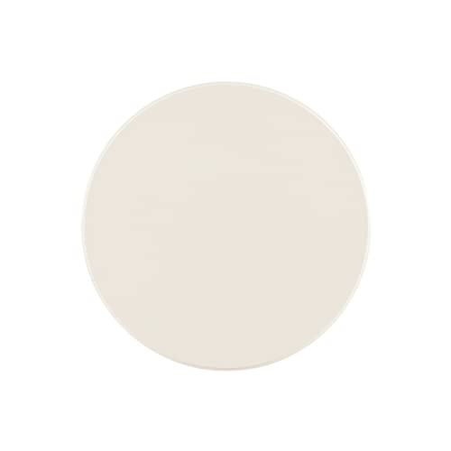 Powell Tarkin Round Off White Turned Spindle Pedestal Side Accent Table - color: Off White