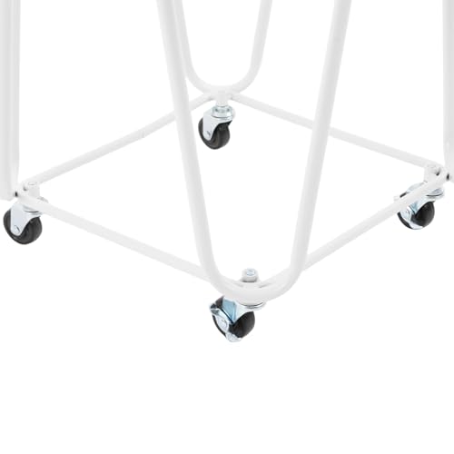 Mesh Wire Laundry Basket Storage Cart, Wire Metal Rolling Laundry Basket | for Bathroom Bedroom Dirty Clothes Storage (E) - size: E