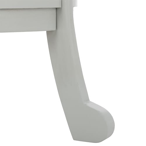 SAFAVIEH Furniture - Mary Pedestal Table - Robins Egg Blue - Solid Wood - Farmhouse Pedestal Design - Ideal for Living Room, Entryway, Home Office, 18.1" W x 18.1" D x 26" H (AMH5711L) - color: Robins Egg Blue