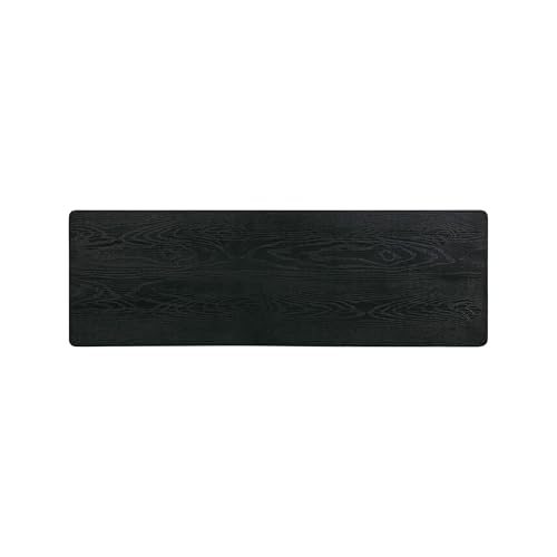 NTC Flow 47-Inch Console Table, Modern Solid Wood Entryway Table with Hidden Drawer, Waterproof & Heat Resistant, Narrow Table for Hallway, Living Room & Foyer, Burnt Black - color: Burnt Black, size: 47 Inch, style: Console