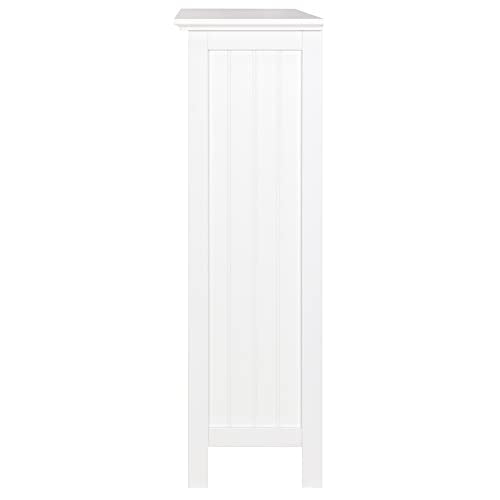 eHemco 3 Tier Bookcase with 2 Arched Supports, 40 Inches, White - color: White, size: 3 Tier