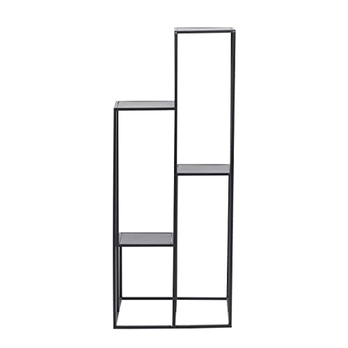 Deco 79 Metal 4 Tier Plantstand, 16" x 16" x 40", Black - color: Black, size: 16" x 16" x 40"