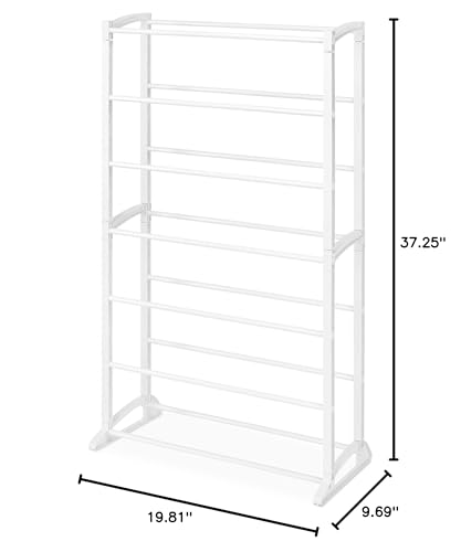 Whitmor Shoe Rack - 21-Pair - White - color: 7 Tier,white