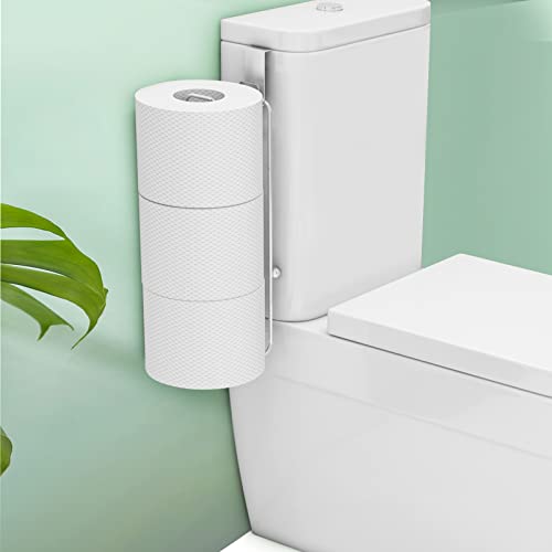 Conworld Toilet Paper Holder Brushed Nickel for 3 Roll Tissue, 1 Pack Bathroom Toilet Paper Storage Over The Tank, Stainless Steel Rustproof Bathroom Toilet Paper Roll Holder Wall Mount, Silver - color: Silver,hold 3 Rolls-1 Pcs