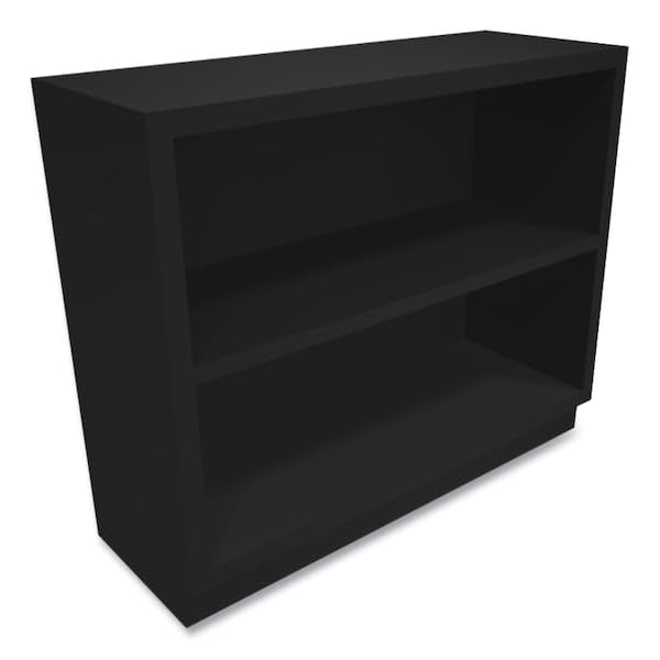 HON S30ABCP Metal Bookcase, Two-Shelf, 34-1/2w x 12-5/8d x 29h, Black - color: Black, size: 2 Shelves