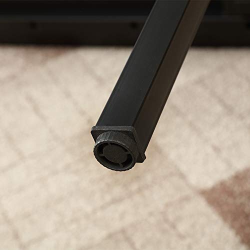 Need Home Office Desk - 62 Inches Large Computer Desk Sturdy Black Table Foldable Desk Gaming Computer Table No Assembly Required AC5CB 62inch - color: Black & Black Frame, size: 62 inch