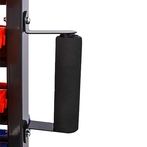 9-Tier Double-Sided Rolling Bin Rack with 90 Parts, Heavy Duty Steel Frame with Locking Wheels, 450 lbs Capacity for Garage, Shop, Home, and Workshop Organization - size: 9-Tiers