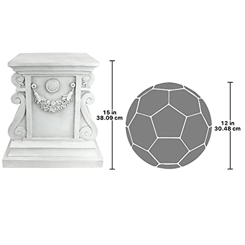 Design Toscano NG314100 Statuary Garden Base Riser, Large, Classic Plinth - size: Large, style: Classic Statuary