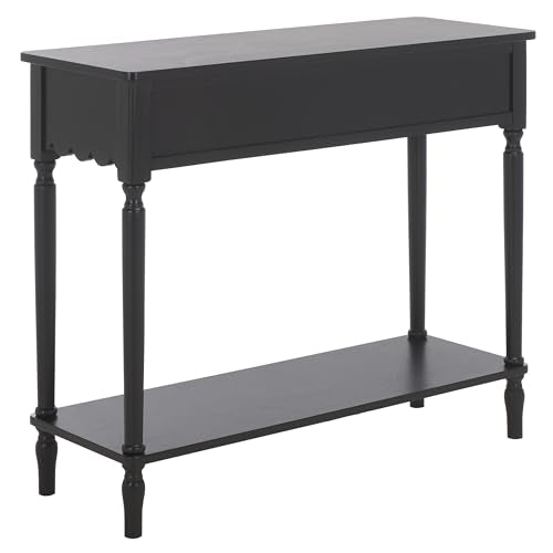 SAFAVIEH Home Collection Haven Matte Black 2-Drawer Small Console Table for Entryway, Living Room, Foyer - color: Matt Black