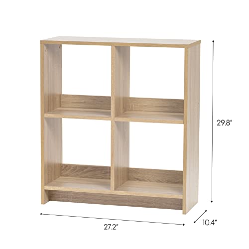 IRIS USA 4-Cube Light Brown Heavy-Duty Organizer