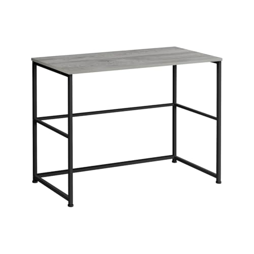Hassyee Compact Design Indoor Writing Table with Spacious Desktop and Sturdy Metal Legs, Modern Industrial Style Study Table Ideal for Home Office, Bedroom, or Study Room
