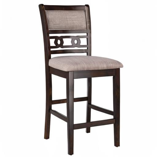 New Classic Furniture Gia Counter Chairs, Set of 2, Cherry Brown - color: Cherry, size: Set of 2, style: Counter Chair