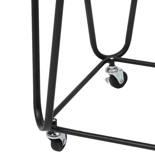 Wire Metal Deep Set Rolling Laundry Basket,Wire Laundry Basket With Wheels | Mesh Wire Laundry Basket Storage Cart for Bathroom Bedroom Dirty Clothes Storage (G) - size: G