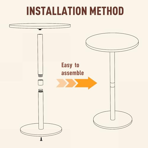 11.8" Round Clear Acrylic End Table - Modern Small Space Side Table for Living Room, Bedroom, Office, Outdoor | Sturdy, Easy to Install, Multi-Purpose - size: Large-11.8in