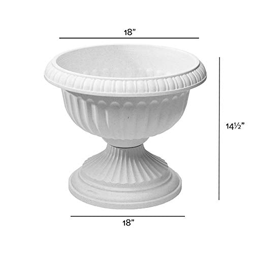 Novelty 39186.03 Grecian Urn Planter, Stone, 18-Inch - color: Stone, size: 18-Inch