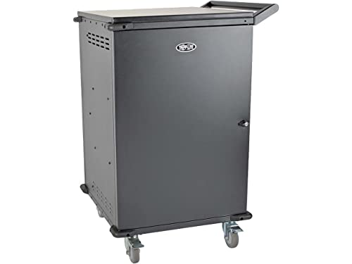 Tripp Lite 48-Port AC Mobile Charging Cart Storage Station for Chromebooks, iPads, Laptops, Tablets, Black (CSC48AC) - size: 48 AC Port, style: Cart