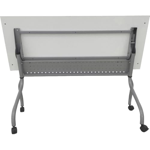 Lorell White Laminate Flip Top Training Table