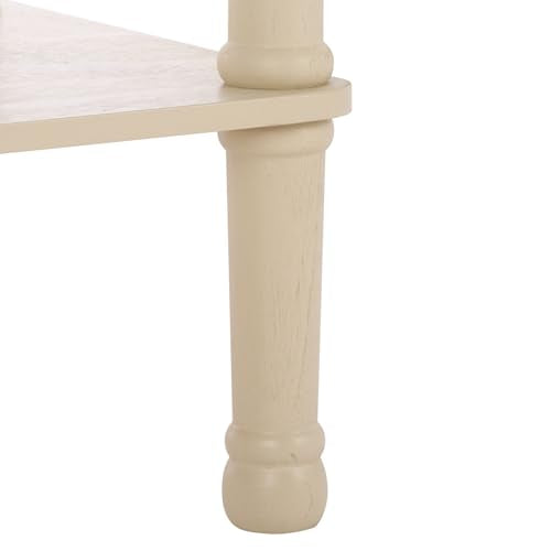 SAFAVIEH Furniture - Tinsley Rectangle Console Table - Sand - Solid Wood - Farmhouse Turned-Leg Design - Ideal for Entryway, Living Room, Hallway, 28" W x 11.75" D x 28" H (CNS5724E) - color: Sand