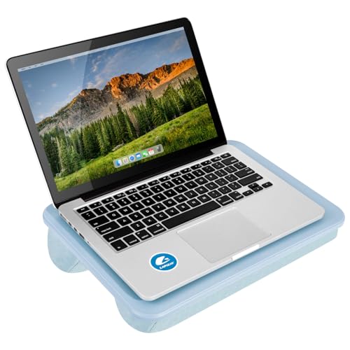 LAPGEAR Compact Lap Desk – Sky Blue, Fits 14" Laptops - color: Sky Blue, size: 14″ Laptop (Compact)