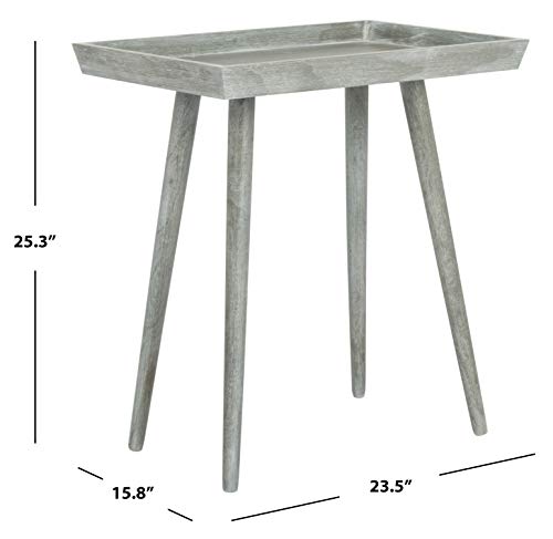 Safavieh Home Nonie Modern Slate Grey Accent Table - color: Slate / Grey