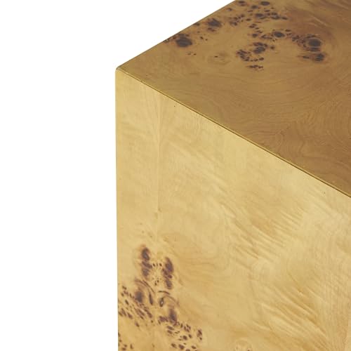Deco 79 Wood Side End Accent Table Square Cube End Table with Wood Grain Patterns, Side Table 16" x 16" x 23", Brown - color: Brown, size: 16" x 16" x 23"
