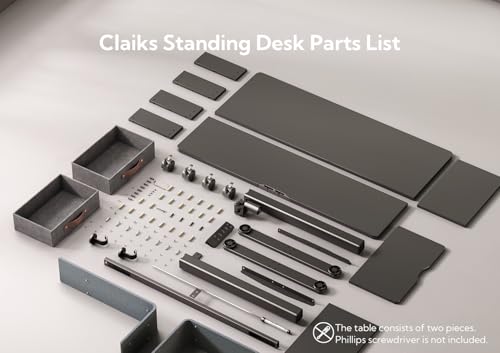 Claiks Standing Desk with Drawers, Adjustable Stand Up Electric Standing Desk Adjustable Height with Storage Shelf and Splice Board, 63 Inch, Black - color: Black, size: 63×23.6