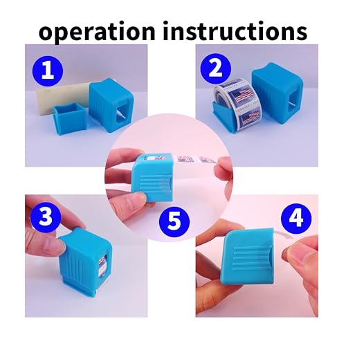 Stamp Roll Dispenser - color: Blue