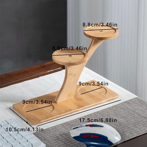 Window Sill Plant Shelf,Desk Desktop Bamboo Plant Stand, Table Succulent Plant Stand for Home, Office, Living Room, Bedroom Decoration