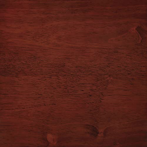 Convenience Concepts Designs2Go Baja Chairside End Table 23.75"- Modern Living Room Table with Storage Shelf, Transitional Bedside Table, Mahogany - color: Mahogany