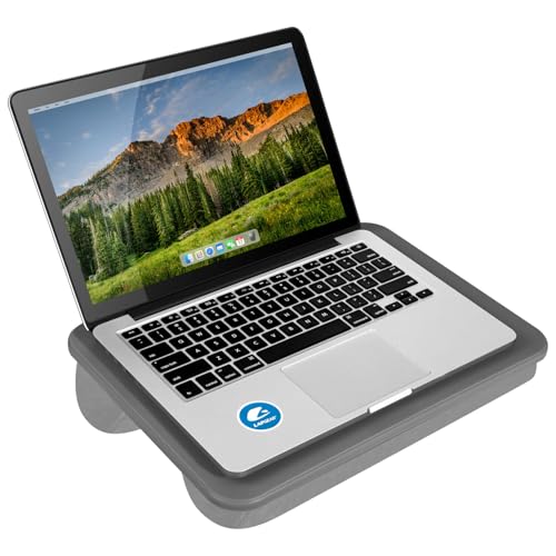 LAPGEAR Compact Lap Desk – Charcoal, Fits 14" Laptops - color: Charcoal, size: 14″ Laptop (Compact)