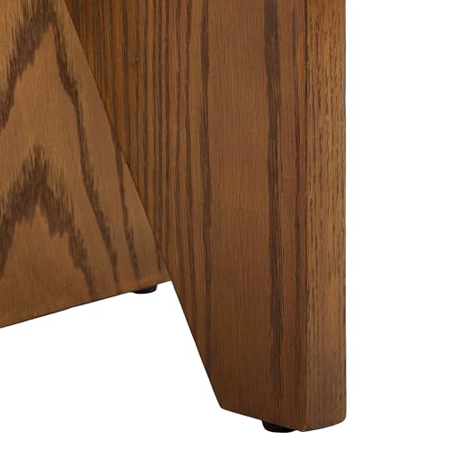 SAFAVIEH Couture Collection Bonaclara Medium Oak Brown 2-Leg Accent Table - color: Medium Oak