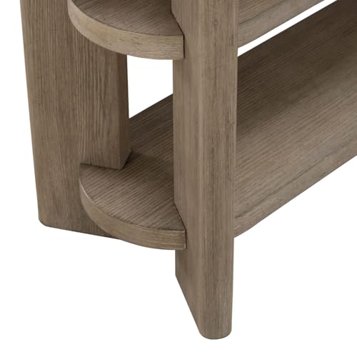 Liberty Furniture Affinity Sofa Table for Living Room - Dusty Taupe Faux Concrete Tops - size: Sofa Table