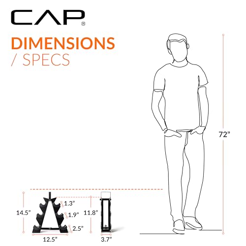 CAP A-Frame Dumbbell Weight Rack - style: holds 5-15lb