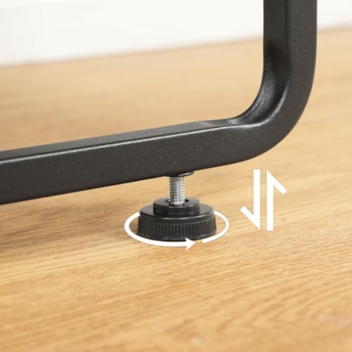 HOOBRO Narrow End Table with Charging Station & LED Lights, Slim Nightstand with 2 Fabric Drawers and Open Shelves, Narrow Side Table for Living Room, Bedroom, Black BB430UDBZ01 - color: Black