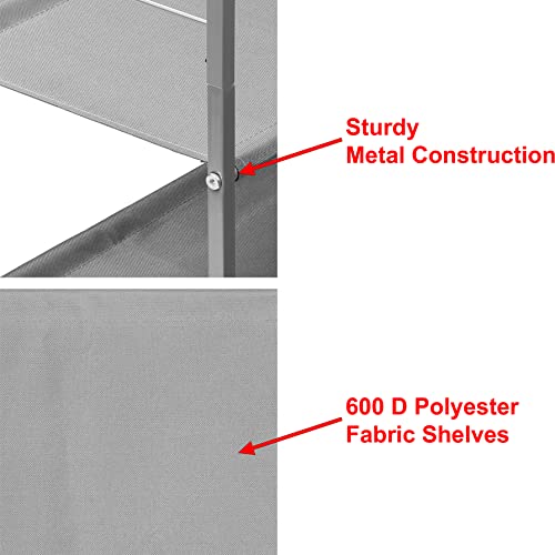 Simple Houseware 3 Drawer Nightstand Dresser with Wood Top, Grey - color: Grey, size: 3 Drawers