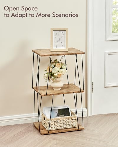 KJGKK Tall Side Table, Small End Table, 29 inch High Entryway Table, Bedside Table for Living Room, Bedroom and Office, Greige & Black - color: Greige + Black