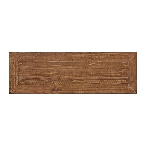 Martin Svensson Home Monterey Solid Wood Sofa Console Table, Black and Honey Brown - color: Black and Honey