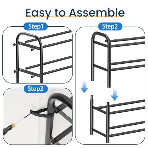 ENJOYBASICS Expandable Shoe Rack, 32.4'' Wide - 8 Tier Adjustable Shoe Organizer Shelf for Closet, 32 Pairs Black Metal Free Standing Shoe Rack Storage for Garage, Entryway - size: 8 Tier (16-32 Pairs)
