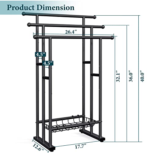 Kayfia 40'' Freestanding 3 Tier Alloy Steel Towel Rack with Storage Basket | Dual-Use Drying & Display Rack, Holds Oversized Bath Towels & Blankets, Fits Bathroom, Tub, Shower, Poolside, Black - color: Black