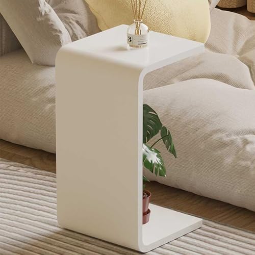 Acrylic 24" Desk-Multipurpose Modern Furniture for Use as Lap desks,Side/End Table in Living Rooms, Bedrooms and Offices,14" D x 24" W x 12" H (White) - size: White