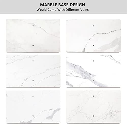 40 Inch Standing Towel Rack Double-T Shape Tall Bath Towel Sheet Holder with Marble Design Base for Bathroom Floor Next to Tub or Shower 2 Tier Towel Holder Stand Stainless Steel Brushed Nickel - color: Brushed Nickel