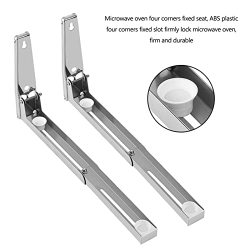 Stainless Steel Microwave Mount Bracket, Wall Shelf Microwave Oven Bracket Microwave Oven Wall Mounted Stand Holder Rack Bracket