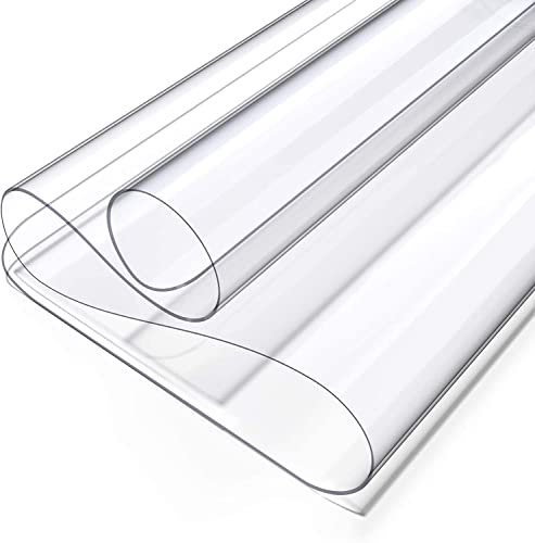 Clear Writing Desk Pad, 13’’x16” Heat Resistant Waterproof PVC Round Edge Durable Desk Protect Mat, Anti-Static Writing Mat Table Protector - size: 13"x16"