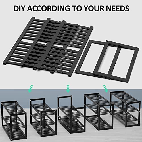 Jripae 3 Tier Bamboo Shoe Rack for Entryway Closet Bedroom Garage-27.5inch | 3 Tier Stackable Shoe Shelf Holder for Men/Women Hallway/Garage, Bookshelf, Flower Rack, Home Space Saving - size: 3-tier-short/27.5*10.5*17in