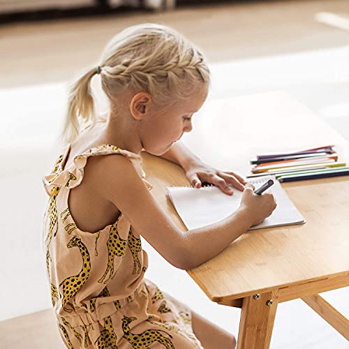 Nnewvante 31.5" Bamboo Writing Desk, Home Office Computer Desk with Drawer | Compact Modern Simple Style, Study Table with Storage for Small Spaces - size: 31.5''-Bamboo