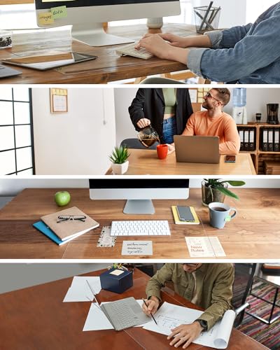 Clear Writing Desk Pad, 47.2’’x16.9” Heat Resistant Waterproof PVC Round Edge Durable Desk Protect Mat, Anti-Static Writing Mat Table Protector - size: 47.2*16.9