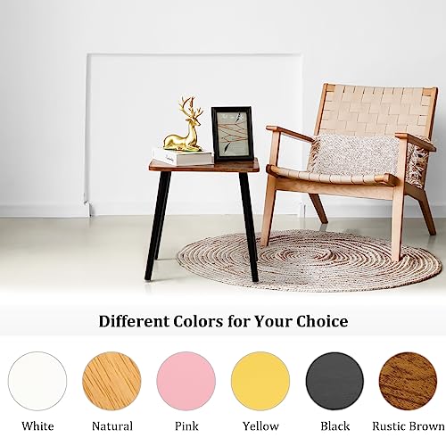 FORAOFUR Side Table, Rectangular Wooden Small End Table, Small Accent Table for Living Room, Bedroom and Balcony, Modern Side Tables for Spaces Home Decor, Easy Assembly | Wooden legs with modern rectangular design, fits living/bedroom, compact, quick ass