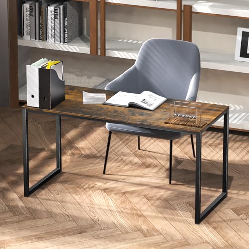 SHW Mission 48-Inch Home Office Computer Desk, Rustic Brown - color: Rustic Brown, size: 48-Inch
