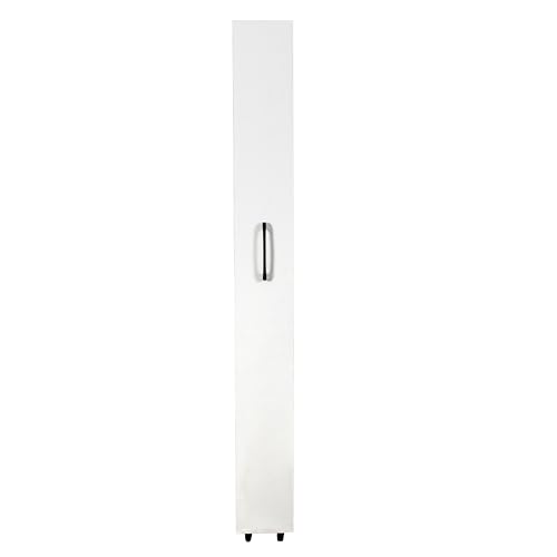 Slim Storage Cart,Rolling Spice Rack Next to Fridge,Narrow Storage Cabinet with Open Self, Wood Unit Storage Rack with Handle Wheels for Narrow Spaces,7 Tier - size: 3
