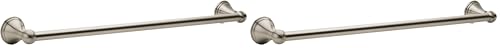 Moen Preston Collection Brushed Nickel 18-Inch Single Bathroom Towel Bar, DN8418BN (Pack of 2) - color: Brushed Nickel, size: 18 Inch (Pack of 2)